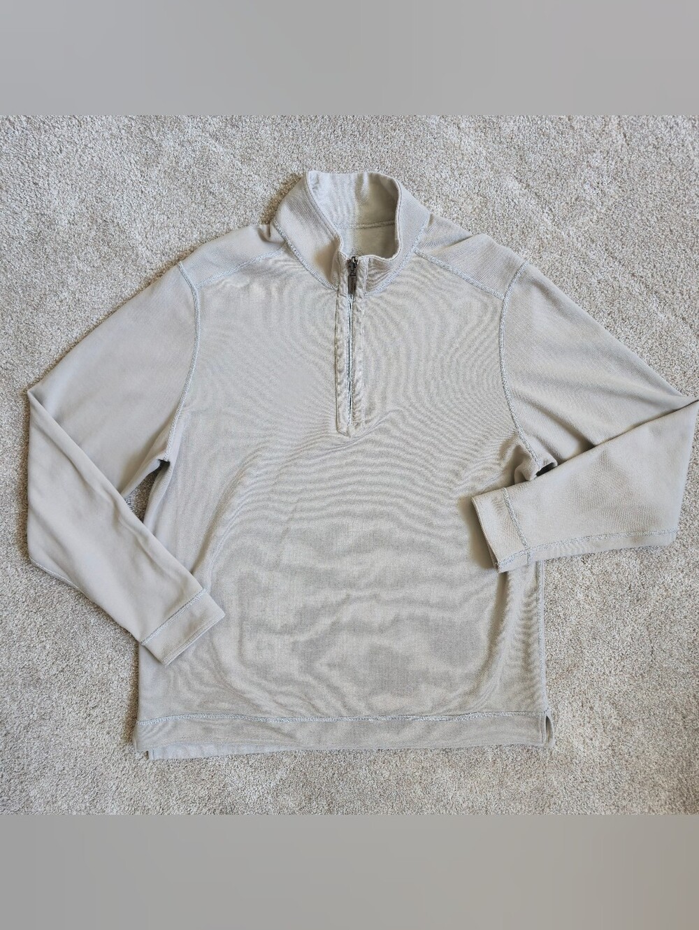 Tommy Bahama Men's Half-Zip Reversible Sweatshirt Flipview Flipe Coast Tan XL